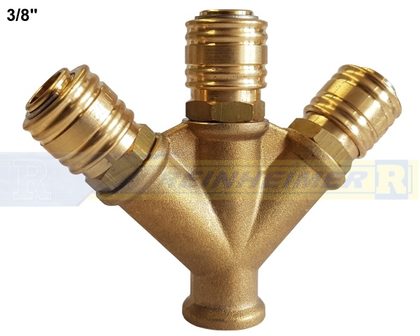 Verteiler 3-Wege/Kupplung G3/8I=15mm