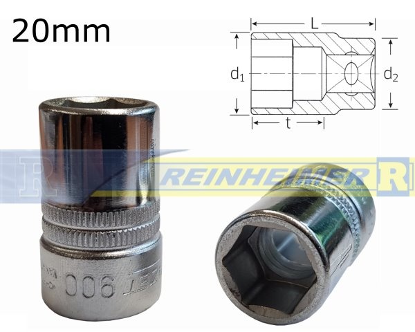 Steckschlüssel 900-20K-1/2