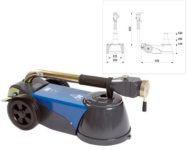 Luft-Hydraulikheber AC B25-2