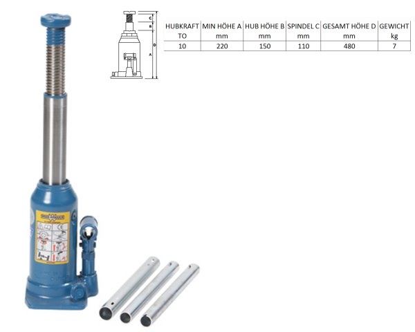 Unterstellheber10T/A10-220