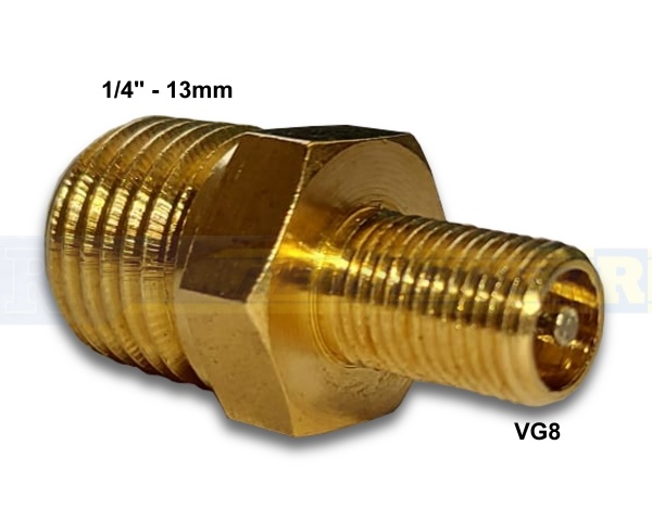 Red-Nippel G1/4 A*VG8 mit V-Einsatz