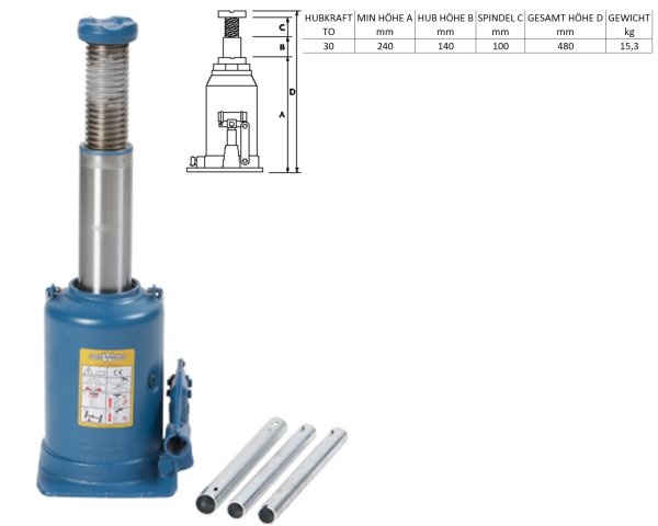 Unterstellheber 30T/A30-240