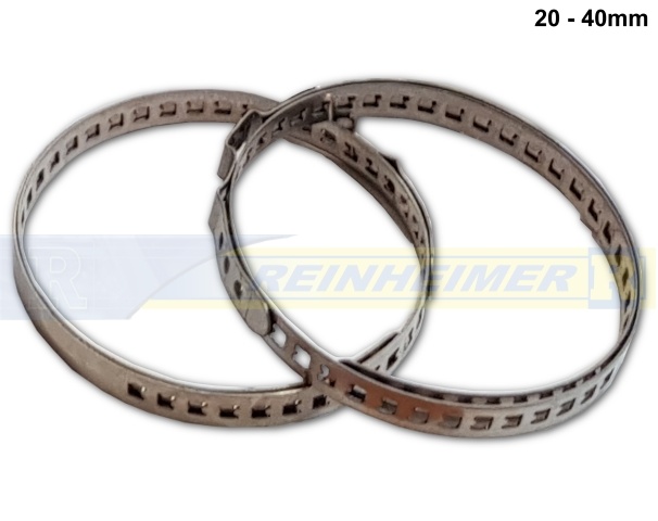 Clip-Hose-Clamp 20 bis 45mm/VE100