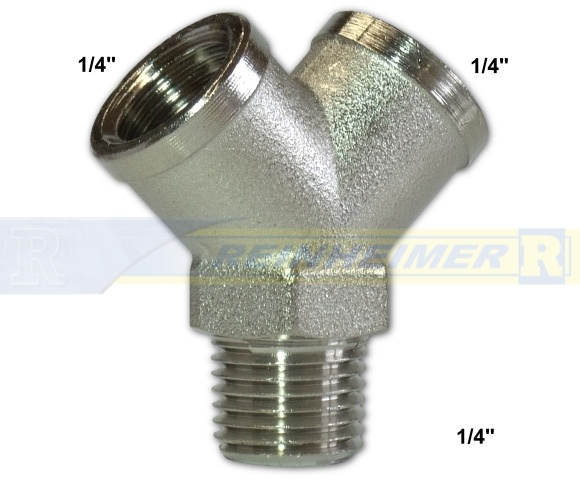 Verteiler 2-Wege 2*1/4-I+1*1/4-A