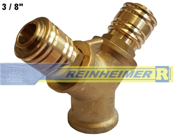 Verteiler 2-Wege/Kupplung G3/8I=15mm