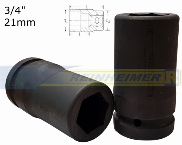 Kraftstecknuss 3/4*21L