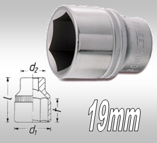 Steckschlüssel 900-19K-1/2